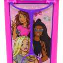 Barbie Store It All! Rolling Storage Bin – Extra-Large Organizer Case with Wheels & Handle for Barbie Dolls, Clothes, Accessories & Playsets – Pink Portable Travel Toy Box, 18"l X 9"w X 13.5"h