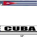 Fastasticdeals Cuba Cuban Flag License Plate Frame Tag Holder Cover