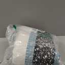 Exclusivo Mezcla 50"x 60" Quilted Throw Blanket- Microfiber Quilt Throw with Boho Patchwork Pattern, Reversible Blue Versatile Lap Quilt for All Seasons, Lightweight Throws for Bed/Couch/Sofa