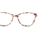 Equate Women's Blair Bluelight Cateye Reading Glasses with Case, Blush Tortoise, +1.75