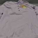 Dokotoo Womens 2025 Hoodies Button Collar Drawstring Hooded Pullover Sweatshirt Casual Long Sleeve Tops Shirts (Medium, Purple 3)