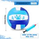 Leitee 5/8.5 Inches Waterproof Volleyball Swimming Pool Water Volleyball with Soft Cover and Pump for Adults Pool Beach Game Outdoor Indoor