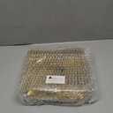 SUT 100PCS Gold Plastic Forks and Spoons Heavy Duty Set, Gold Disposable Silverware, Gold Cutlery, Gold Disposable Utensils, Plastic Flatware Includes 50 Forks, 50 Spoons for Party