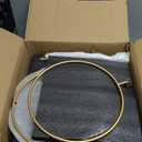 Kanwone 3 Tiered Serving Stand with White Porcelain Plates, 10" Round Tray, Dessert Table Display Set, Gold Metal Stand, Versatile & Durable, Gold 