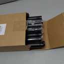 Matte Black Curtain Rod Itself is 30-144 inch 2 Pack, Fit 30 to 142, 66 to 120 inch Windows with 1 Inch Diameter Heavy Duty Adjustable Telescopic Rod, 1 Inch Diameter Splicing Extra Long