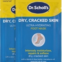 Dr. Scholl's Dry, Cracked Skin, Ultra Hydrating Foot Mask, 2 Pairs Moisturizing Socks: Intensely Moisturizes Repairs and Softens Rough Dry Skin with Urea & Essential Oils for Dry Cracked Feet