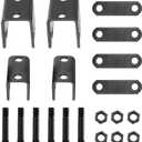 SPARKWHIZ Trailer Leaf Springs Hanger Kit for Double Eye Springs Single Axle Suspension (2,000-7,000 lb Axles)