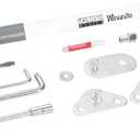 Winunite Compatible with 2015-2025 F150 White Tailgate Assist  Stainless Steel Material, Quiet Controlled Descent, No More Slamming Down, No Drill Bolt-On Installation with All Tools Included