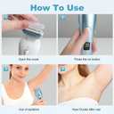 Epilators Hair Removal for Women, Electric Shaver & Bikini Trimmer for Legs & Underarm, Rechargeable Wet Dry Use Painless Hair Removal with Detachable Head
