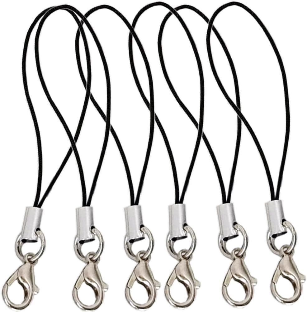 KCKEYS 150 pcs Phone Charms Strap with Lobster Clasp, Lanyard Strap for Cell Phone Charm, Keychain, USB Drive, DIY Jewelry keychain