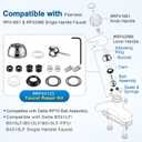 Faucet Repair Kit, Compatible with Delta/Peerless RP44123, Compatible with Delta 600 Series Shower Valve, Ball, Seats, Springs, Cam, Cap, Adjusting Ring and Bonnet