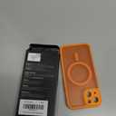 TOCOL for Phone 14 Case, Compatible with Magsafe Charger, Full Camera Protection, Drop Protection, Translucent Matte Phone Case for iPhone 14 6.1 inch (Orange)