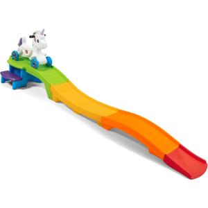 Step2 Unicorn Up & Down Roller Coaster Kids Ride On Toy, Push Car, Indoor/Outdoor Playset, Made of Durable Plastic, Max Weight 50 lbs., For Toddlers 2-5 Years Old, Multicolor, Large