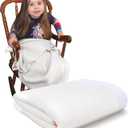 Blankets Thermal Waffle Baby Blanket Crib Bedding - Soft Cozy Warm Infant Thermal Cover for Nursery Stroller or Bassinet, Lightweight Ideal Shower Gift, Nylon Trim White 36" x 50"