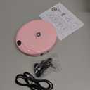 CD Player Portable with 60 Second Anti Skip, Stereo Earbuds, Includes Aux in Cable and AC USB Power Cable for use at Home or in Car. Pink