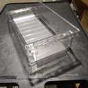 Fridge Drawer Organizer 2 Pack, Size is 7"W x 4"H x 15"L