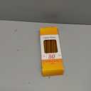 50 All Natural Dcor 100% Pure Beeswax Taper Candles  Tall (6 in), Unscented, Dripless, Smokeless, Slow Burning, Non Toxic, Honey Scent - for Home, Dinner, Cake, Prayer, Church, Hanukkah, Christmas