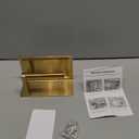 NearMoon Toilet Paper Holder with Shelf, Heavy Duty Bath Toilet Roll Holder with Phone Shelf Tissue Hanger for Bathroom/Kitchen No Drill or Wall Mounted(304 Stainless Steel, Brushed Gold)