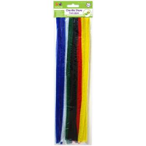 Krafty Kids GC024I, Chenille Stems, Pipe Cleaners, 6mm by 12in, Multimix, 1/4" x 12" X 40 Piece Krafty Kids GC024I, Chenille Stems, Pipe Cleaners, 6mm by 12in, Multimix, 1/4" x 12" X 40 Piece