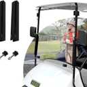 Golf Cart Windshield for EZGO TXT Gas and Electric Models, EZ GO TXT Windshield Fit for 1995-2013 e zgo txt Golf cart, Front Clear Windshield, Foldable Windshield Anti-UV Impact Resistant