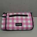 ZAZE Picnic Blanket Waterproof Sandproof, 80''x80'' 3-Layer Cute Compact Extra Large Machine Washable Foldable Beach Mat, Big XL Outdoor Blankets for Spring Summer Camping, Park, Grass(Pink and White)