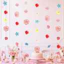 Artificial Flowers Garlands Hanging Flowers Decorations Faux Silk Flora Fake Vines with Hooks for Backdrop Curtain Wall Ceiling Wedding Arch Party Decorations, 6PCS