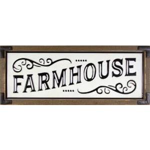 Patton Framed Metal Farmhouse Sign, 11 x 28 in