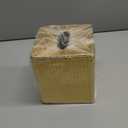 PU Leather Tissue Box Cover Square, Rectangle Tissue Box Holder with Magnetic Closure, Decorative Tissue Holder for Bathroom Bedroom Office (Gold, Square)