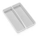 madesmart Small Utensil Tray, Multi Purpose Storage Organizer, Deep Storage for Ladles, Whisks & Serving Tools, Non Slip Lining, for Drawers & Home Organization, White