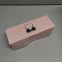 Women's Wireless Bras Full Coverage V Mesh Padded Bralette No Underwire Seamless Comfortable Everyday Bra (Black, M)