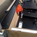 Rolanstar TV Stand with Power Outlet & LED Lights, Modern Entertainment Center for 32/43/50/55/65 Inchs TVs, TV Table, Universal Gaming LED TV Media Stand with Large Storage Cabinet, Black