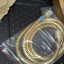Hibbent 13'' 5-spray Rain Shower Head, 10-Spray Handheld, Brushed Gold