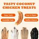 2 x Chicken Wrapped Coconut Dog Treats, Chicken Dog Treats, Healthy Dog Treats for Small Dog Medium Dog, Dog Training Treats, 3.53 oz (EXP 01/22/27)