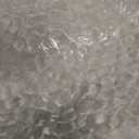 100Pcs Clear Gold Plastic Dinner Plates 10 Inch, Hammered Disposable Heavy Duty Dinner Plates with Gold Rim, Round Clear Plates for Wedding Party