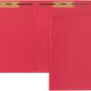 50 Red Fastener File Folders - 1/3 Cut Reinforced Tab - Durable 2 Prongs Bonded Fastener Designed to Organize Standard Medical Files, Law Client Files, Office Reports - Letter Size, Red, 50 Pack