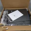 Furologee 35" Coffee Table with 2 Storage Drawers, Small Coffee Tables for Living Room, Industrial Center Table with 2 Tier Storage Shelf, Rustic Brown (34.7"L x 14.2"W x 16.8"H)