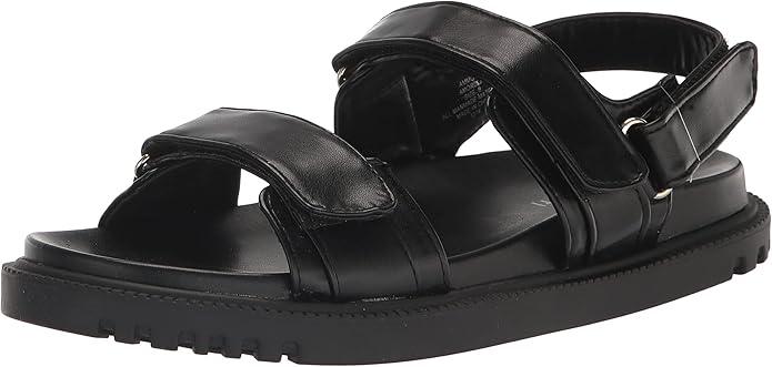 Madden Girl Amore Footbed Sandals Black, Size 1
