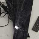 Ceiling Fans with Lights,36" LED Fan Light Hanging with Hook,Hook Type Ceiling Fan,Plug in Ceiling Fan Light,40W,3000-6500k,Remote Control,Portable Fan for Camping Bed,Patios,(Black)