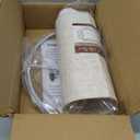 GO&SO Natural Linen Medium Drum Lamp Shades 13" Top x 13" Bottom x 10" High (Spider) Modern Beige Gray Lampshade for Table Lamps Bedside Lamps -Assembly Required - By GO&SO