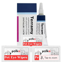 Pet Eye Cream Health for Cats, Dog, Cattle, Sheep, Horse and Bird 3.5 gr/1 Tube Shipped in Dog Eye Wipes, EXP 02/2027 