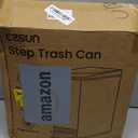 Cesun Small Bathroom Trash Can with Lid Soft Close, Step Pedal, 6 Liter / 1.6 Gallon Stainless Steel Garbage Can with Removable Inner Bucket, Anti-Fingerprint Finish (Purple)