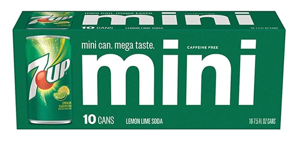 Mini 7up Sodas - 10 pack, 11/01/2026