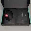 Nulea M501 Wireless Trackball Mouse, Rechargeable Ergonomic, Thumb-Controlled, Smooth Precision, 3-Device Connect (Bluetooth/USB), Fits PC, Laptop, Mac, WindowsDusty Pink