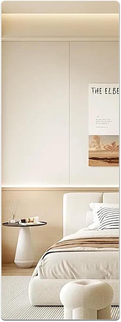 Acrylic Self Adhesive Mirror Sheet for Wall, Plastic Non Glass Sticky Kid Safety Mirror Tiles for Wall 20x57 inch 4 Pcs