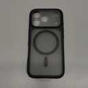 TOCOL for iPhone 17 Pro Case, Compatible with Magsafe, Built-in Magnetic Ring, Full Camera Protection, Drop Protection, Translucent Matte Phone Case for iPhone 17 Pro 6.3 inch (Black)