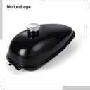 Yeesport Motorized Bike Fuel Tank, 4L/1 Gal, Fits 49CC-80CC Bikes, Easy Install, Includes Tank Cap & Switch Valve, Black