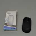 Wireless Bluetooth Mouse Rechargeable Laptop Mice with LED Use Portable(BT5.2 and USB 2.4G) Dual Mode Connection Silent Slim Computer Mouse for Laptop/iPad Tablet/Apple MacBook/PC (Black)