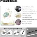 2 x Wodkwq Nursery Wall Art Sea Animal Canvas Prints Baby Girl Boy Room Decor Watercolor Paintings Pictures Cute Ocean Theme Toddler Room Decoration Set of 3 for Kids Bedroom Bathroom 12x16in Unframed