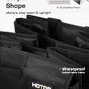 HOTOR Trunk Organizer for Car - Car Organizer, Foldable Trunk organizer for SUVs & Sedans, Sturdy Organization for Car Accessories, Tools, Sundries, Black, 3 Compartments, 31.9"12.6"10.6"