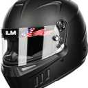 ILM Snell SA2025 Full Face Auto Racing Helmets Lightweight Fiberglass for Adult Men and Women Model 890 M